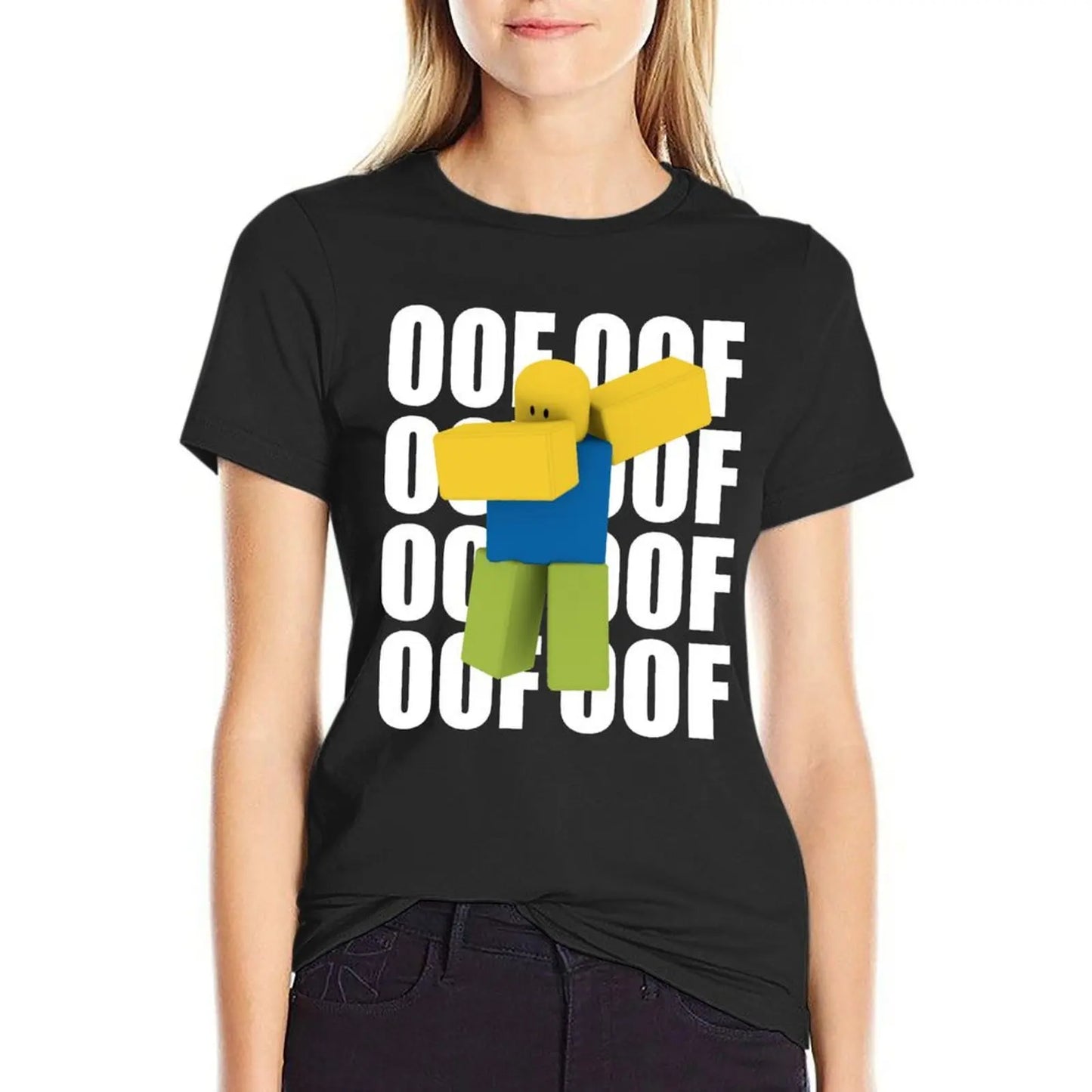 Noob OOF Nub Dubbing Dancing Funny Dank Meme Gaming Nub Gift For Gamers, Kids T-Shirt plus size tops Women t-shirts