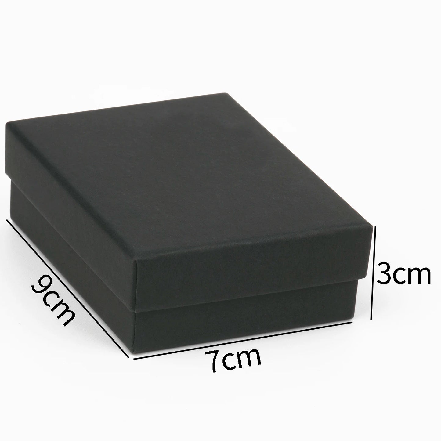 Black Paper Material Jewelry Boxes Cardboard Pendant Gift Box Bags Rectangle Necklace Bracelets Earrings Packaging Storag Boxes