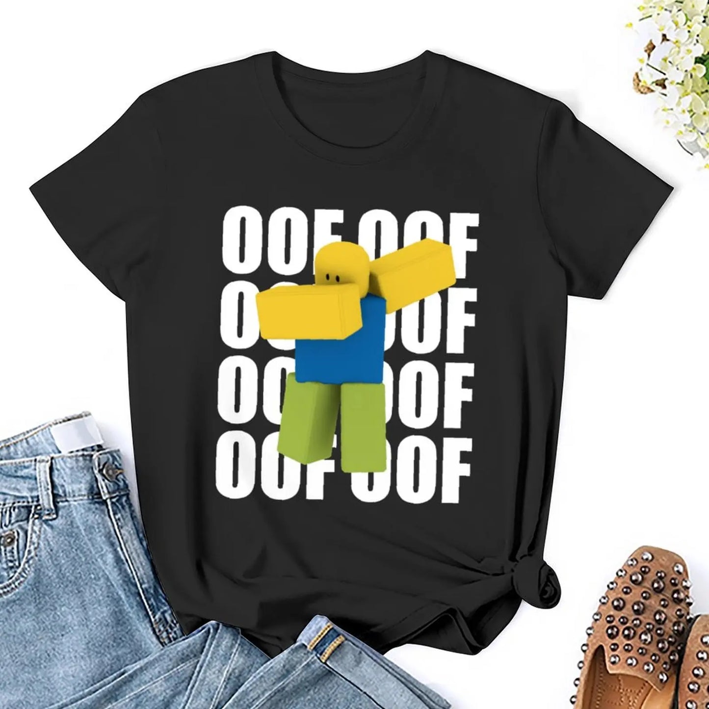 Noob OOF Nub Dubbing Dancing Funny Dank Meme Gaming Nub Gift For Gamers, Kids T-Shirt plus size tops Women t-shirts