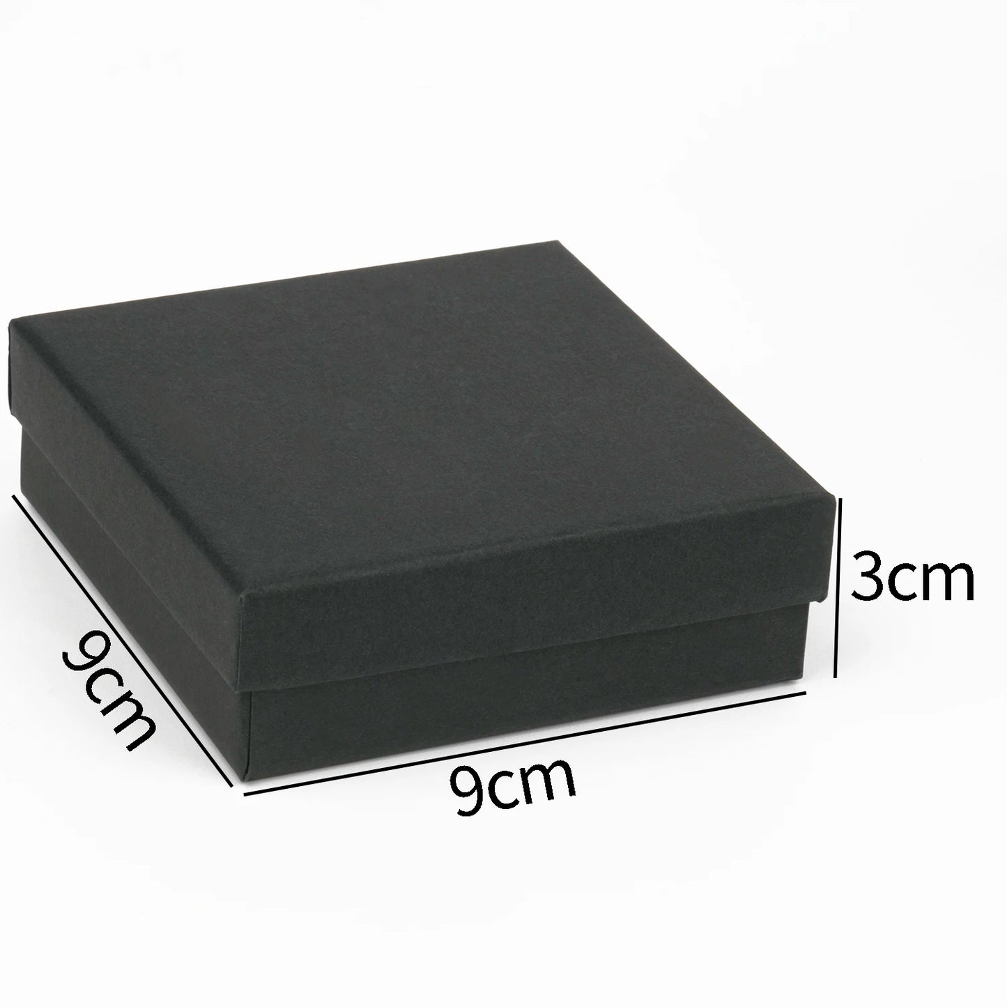 Black Paper Material Jewelry Boxes Cardboard Pendant Gift Box Bags Rectangle Necklace Bracelets Earrings Packaging Storag Boxes