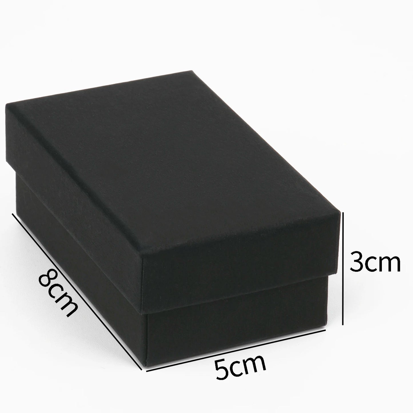 Black Paper Material Jewelry Boxes Cardboard Pendant Gift Box Bags Rectangle Necklace Bracelets Earrings Packaging Storag Boxes