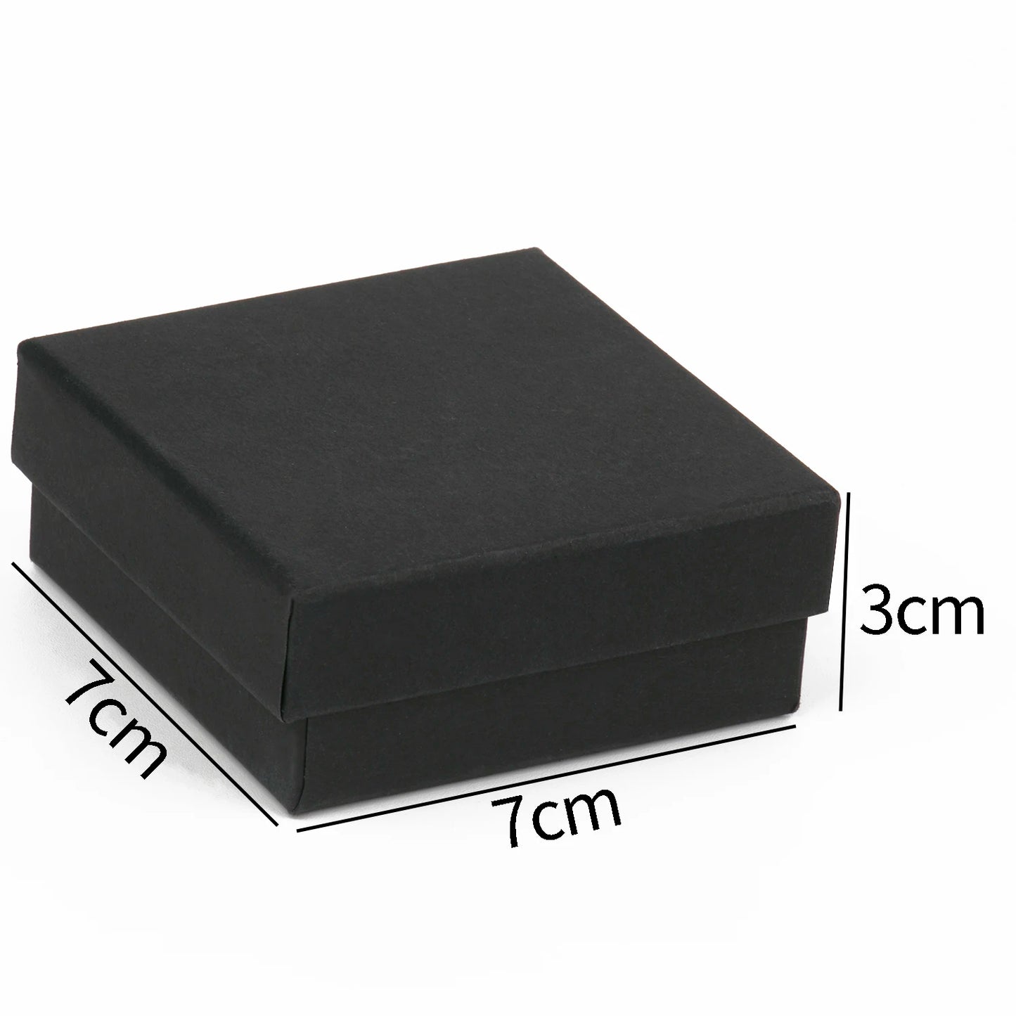 Black Paper Material Jewelry Boxes Cardboard Pendant Gift Box Bags Rectangle Necklace Bracelets Earrings Packaging Storag Boxes